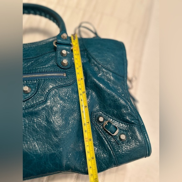 🩵HTF Balenciaga Part Time Silver ToneHardware Blue Lagoon with extra Tassel NWT🩵 - Picture 7 of 14